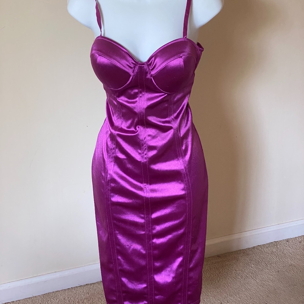 Purple Bustier Dress